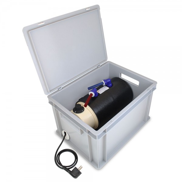 Eurobox 230V Heißwasser Boiler Set, einsatzbereit